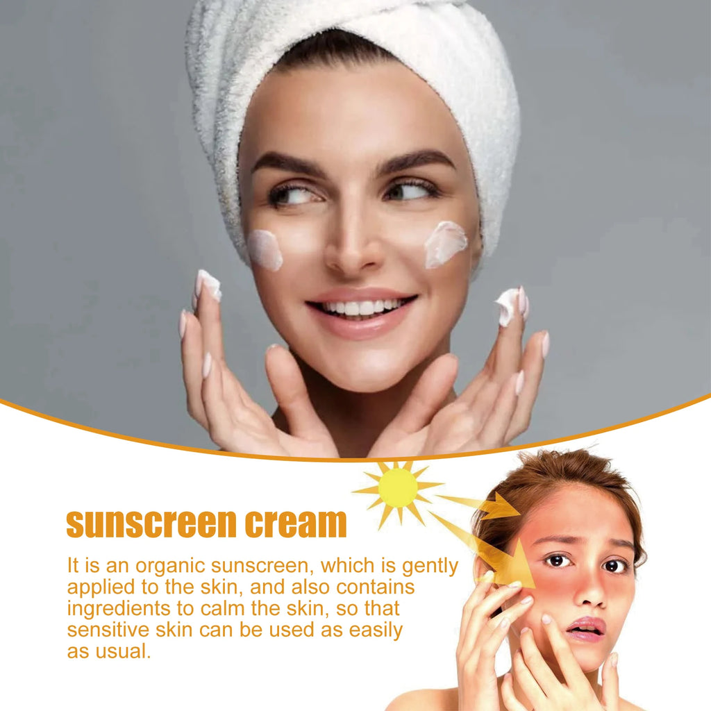 Jaysuing 40g Summer Probiotic Organic Sunscreen Outdoor Isolation Uv Protection Spf 50 Moisturizing Whiten Skin Body Sunblock