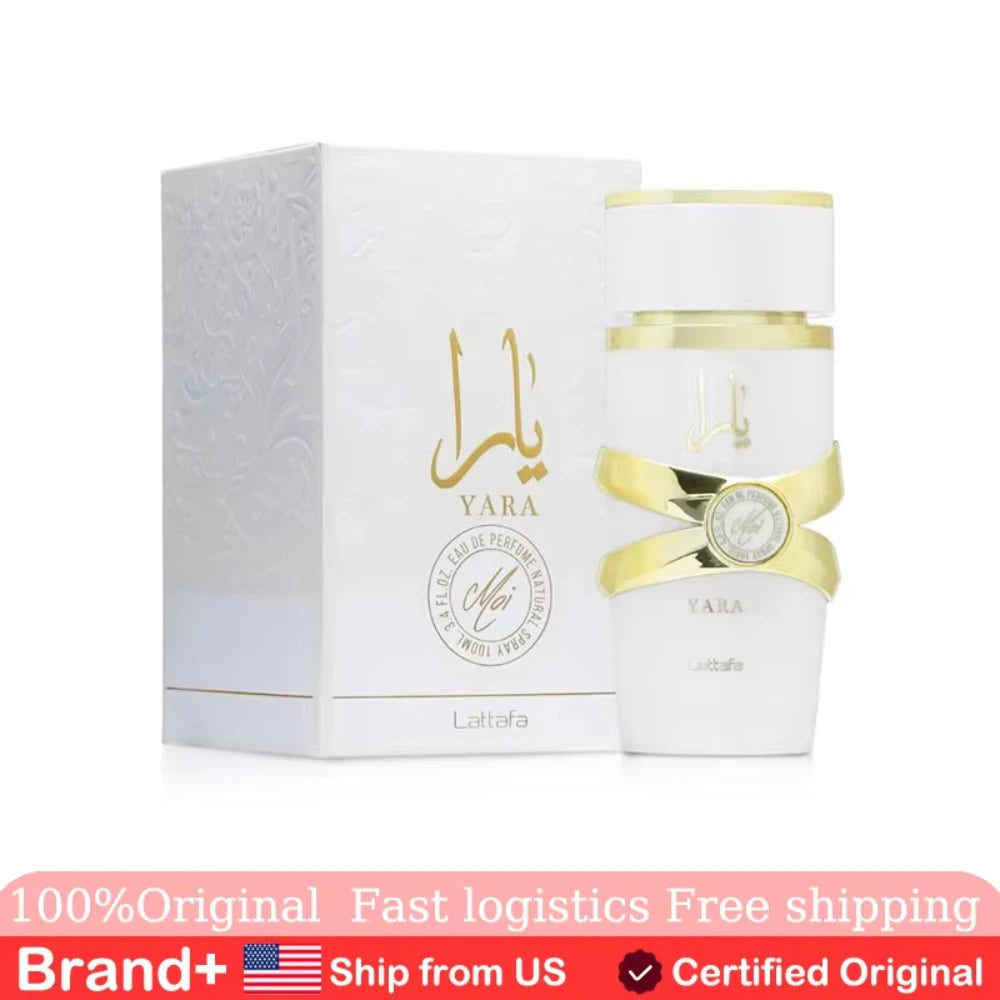 Yara Moi Eau de Parfum 100ml – Long-Lasting Floral Fruity Gourmand Perfume for Women | Elegant & Sweet Signature Scent