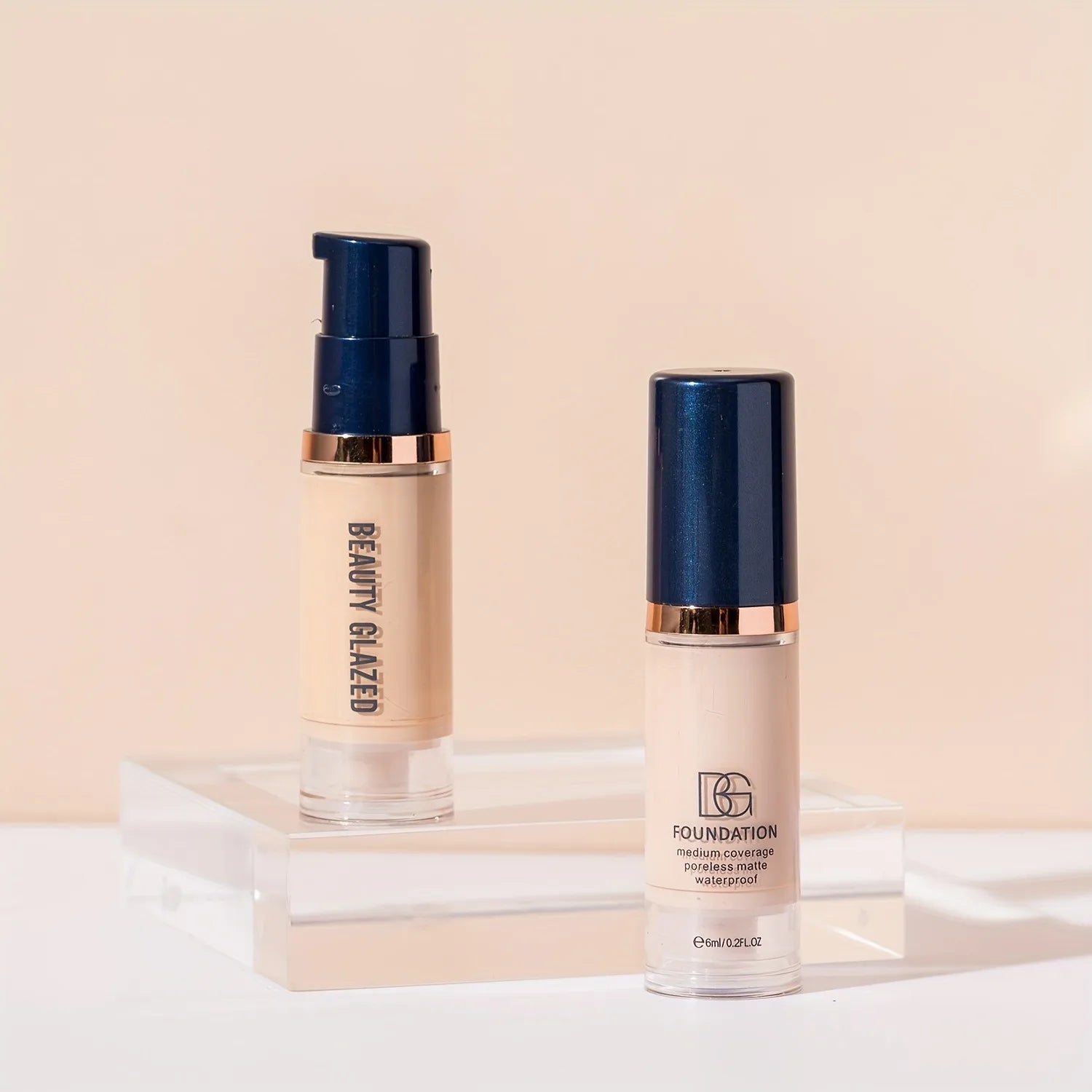 Beauty Glazed Liquid Foundation & Concealer (6 Colors) – Full Coverage Waterproof Makeup | Long-Lasting Natural Finish