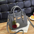Women’s Beaded Pendant Handbag – Embossed Shoulder & Messenger Bag | Elegant Hairball Charm Purse, High-Quality Fashion Tote
