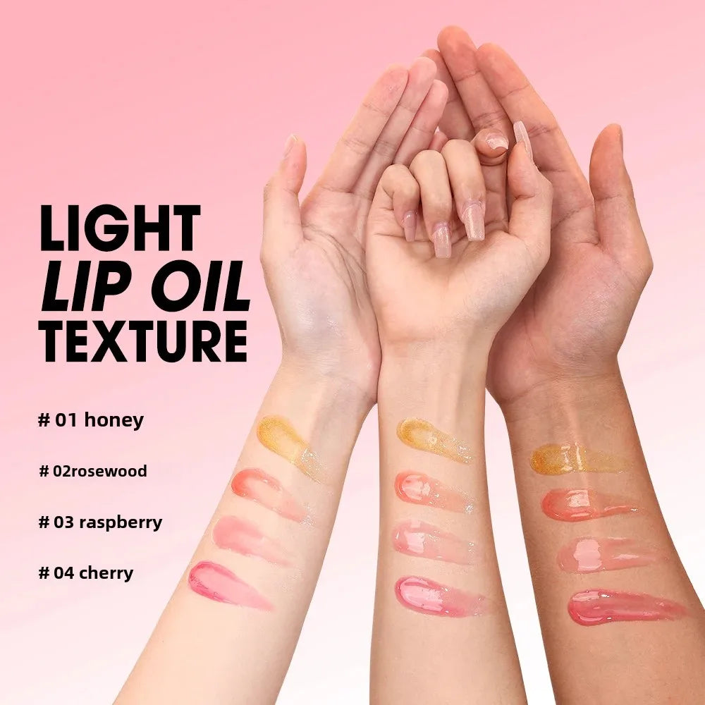O.TWO.O Lip Oil Gloss | Hydrating Plumping Lip Balm – Non-Sticky, Glossy Shine & Natural Tint