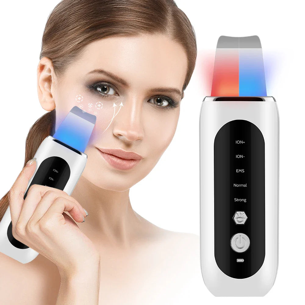 Ultrasonic Skin Scrubber ✨ | Deep Pore Cleansing & Blackhead Remover 💖