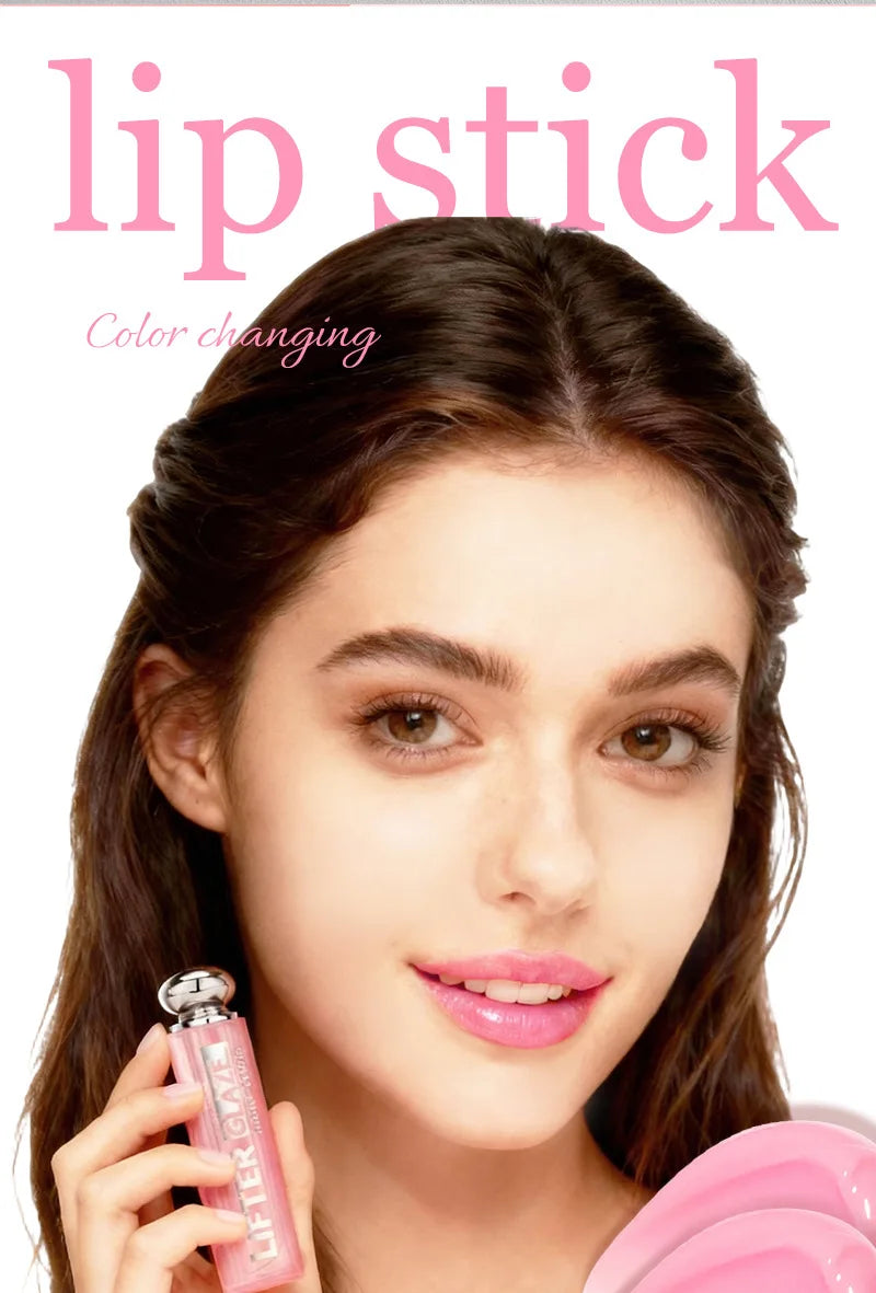 Color-Changing Lip Gloss - Hydrating & Non-Greasy Tinted Lip Oil, Mirror Shine & Plumping Effect, Moisturizing Reviving Lip Care