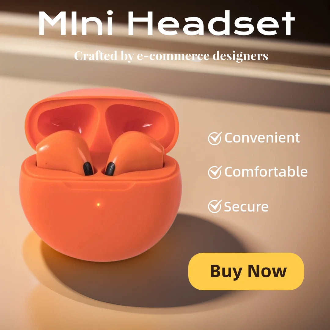 Stylish Bluetooth Wireless Headphones – HiFi Sound Earphones for Music & Calls