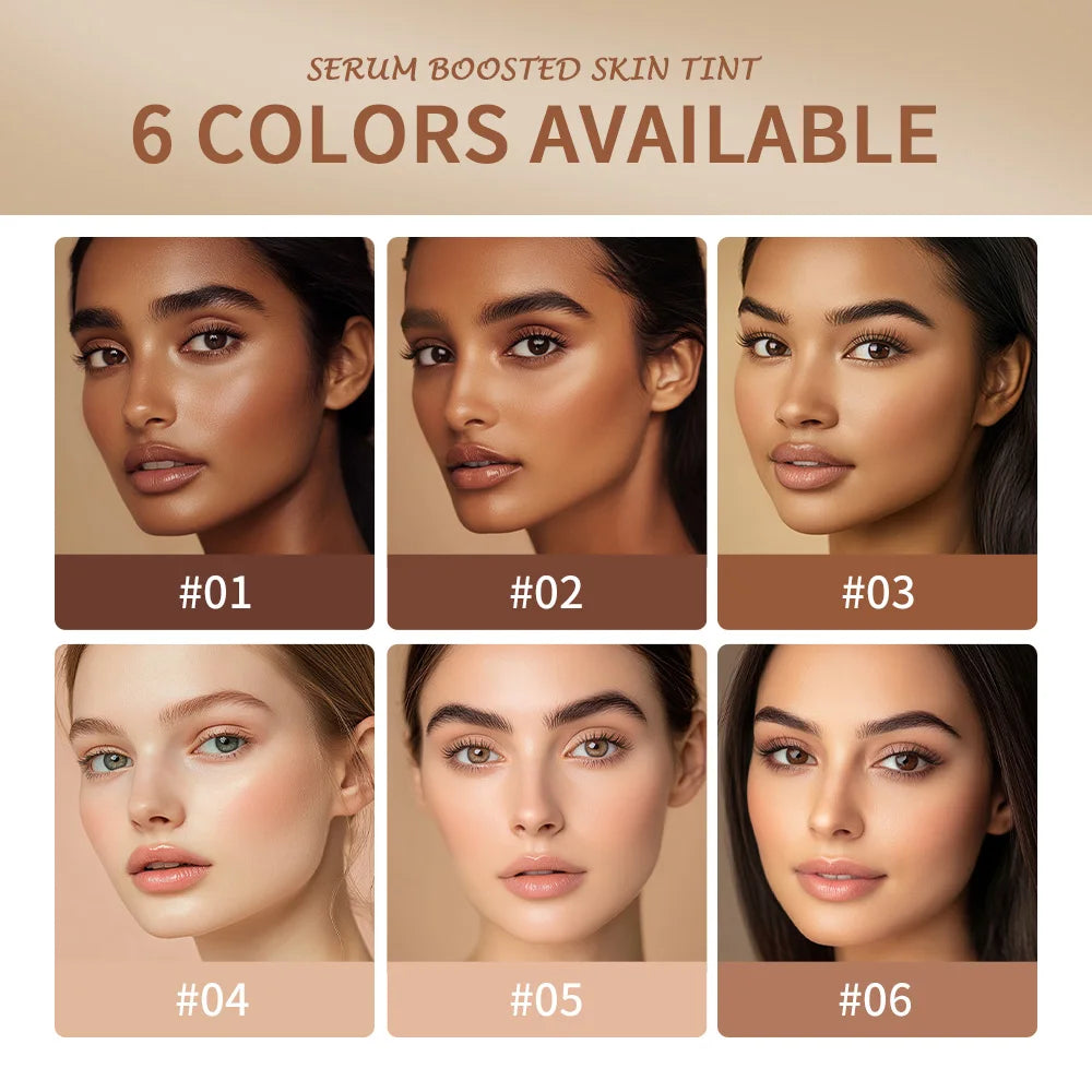 Skin Tint Stick – Waterproof Tinted Serum Foundation Balm | Nourishing Face Contour & Lightweight Makeup Stick for Natural Glow