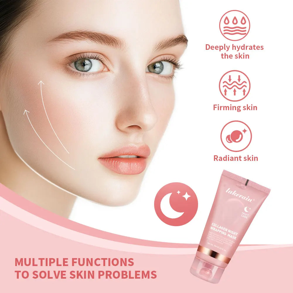 Korean Deep Collagen Peel-Off Mask | Overnight Lifting & Anti-Wrinkle Face Mask for Firm, Glowing Skin