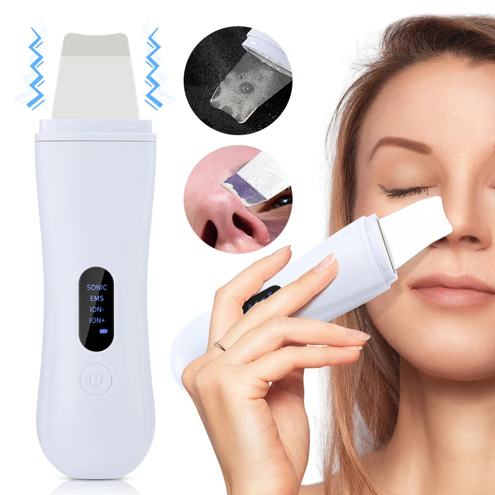 Ultrasonic Skin Scrubber ✨ | Deep Pore Cleansing & Blackhead Remover 💖