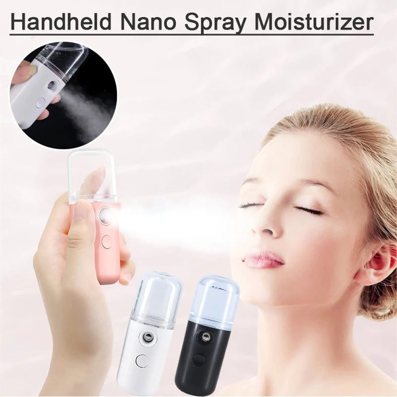 Nano Mister 30ml Portable Facial Sprayer | USB Rechargeable Mini Face Humidifier for Instant Skin Hydration