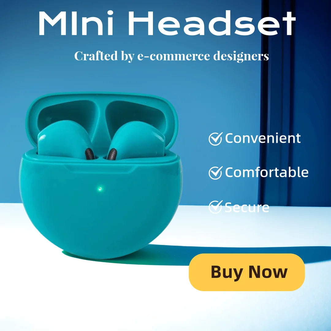 Stylish Bluetooth Wireless Headphones – HiFi Sound Earphones for Music & Calls
