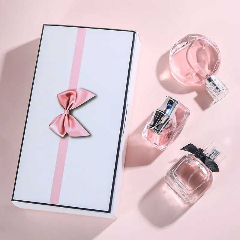 Women’s Perfume Gift Set 90ML (3x30ML) – Floral Fruity Chypre Eau de Parfum | Fresh & Long-Lasting Fragrance for Women | Elegant Gift Box