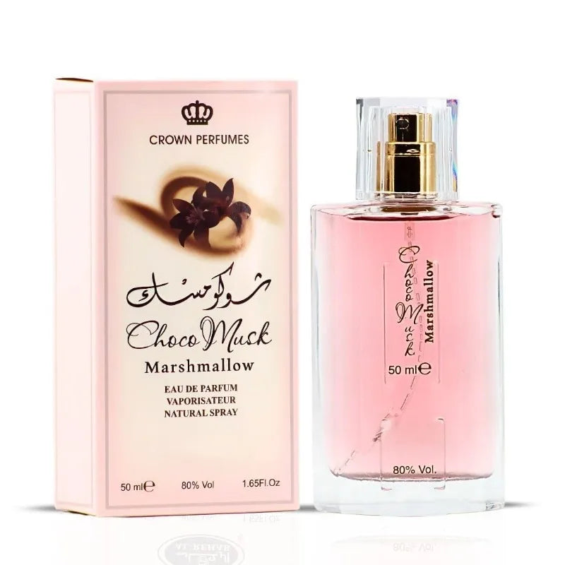 Al-Rehab Choco Musk Marshmallow Pistacho Eau de Parfum Spray 50ML Lasting Aromatic Gourmand Fragrance Perfume Pheromones Cologne