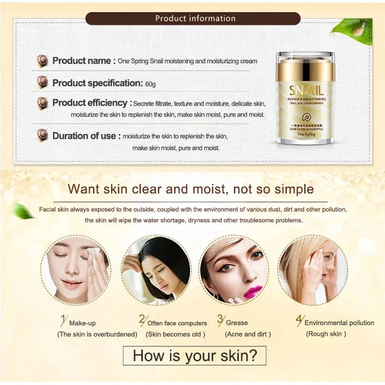 Snail Collagen Skincare Set ✨ | Anti-Aging, Brightening & Eye Care Solution 💖