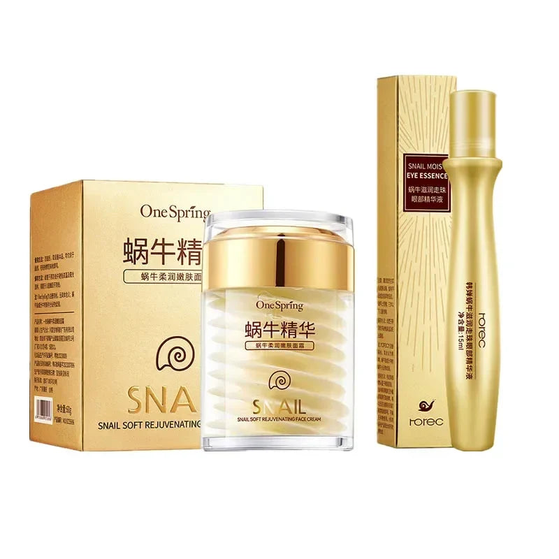 Snail Collagen Skincare Set ✨ | Anti-Aging, Brightening & Eye Care Solution 💖