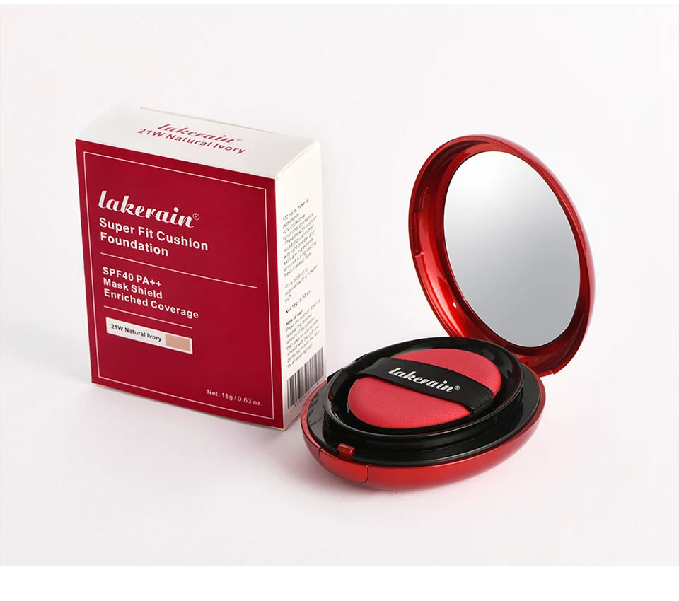 Sunscreen Cushion Foundation SPF | Full Coverage Waterproof Long-Lasting Concealer Cushion Makeup