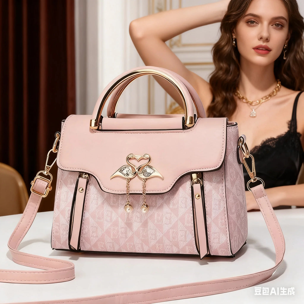 2026 Fashion Women’s Handbag – Embossed Casual Shoulder & Crossbody Bag | Stylish Versatile Everyday Purse for Ladies