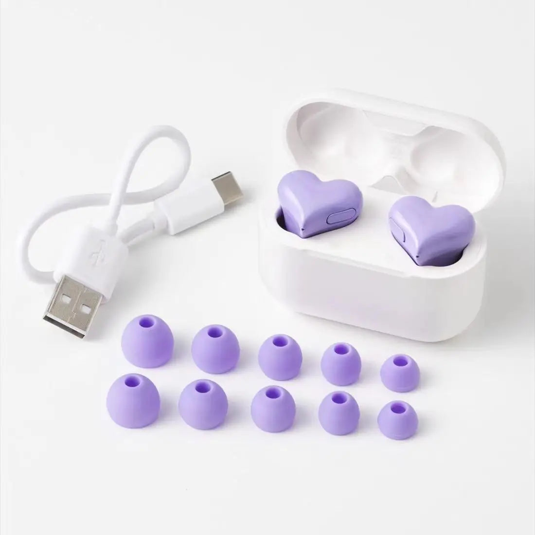 Heartbuds Wireless Earphones – Cute Heart Shape Bluetooth 5.0 Earbuds for Girls | Stylish Pink TWS Headset with Mic for Music, Gaming & Daily Use