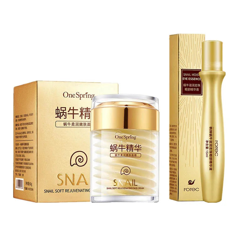 Snail Collagen Skincare Set ✨ | Anti-Aging, Brightening & Eye Care Solution 💖