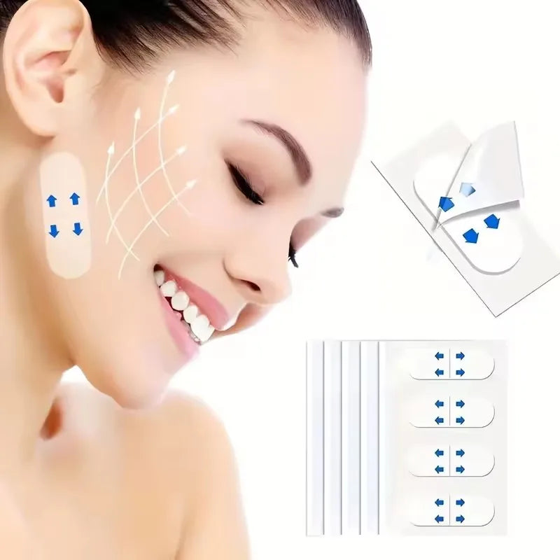 V-Shape Face Lift Tape – Invisible Anti-Wrinkle & Skin Tightening Adhesive Patches (40/120 PCS)