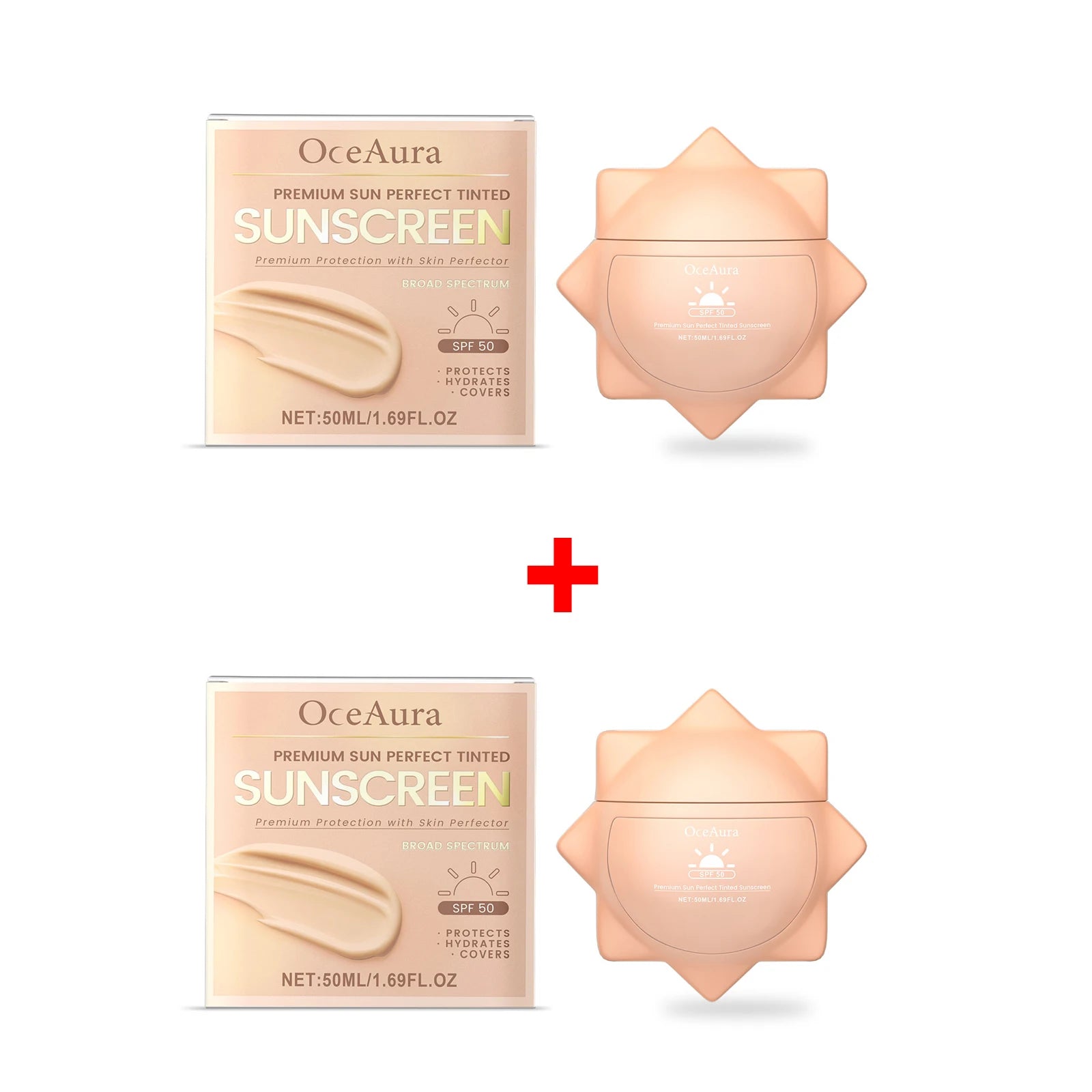 SPF 50+ Sunscreen for Face & Body – UV Protection, Oil Control & Deep Moisturizing Sunblock Cream