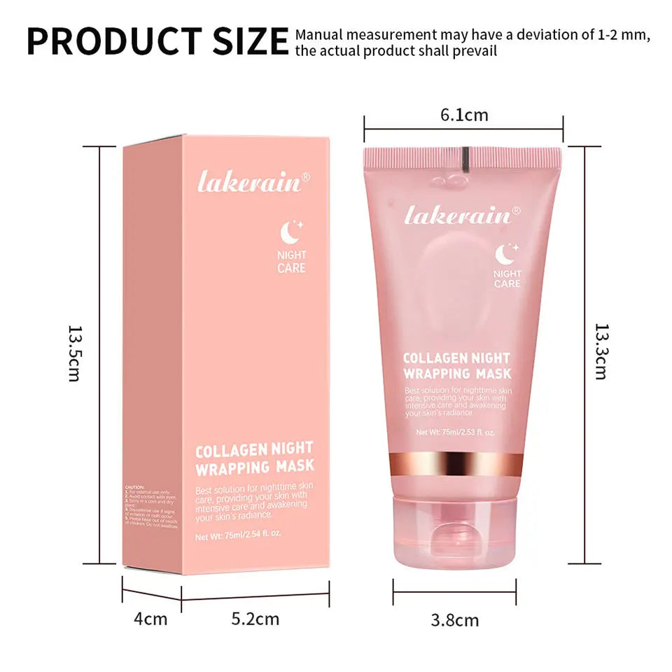 Korean Deep Collagen Peel-Off Mask | Overnight Lifting & Anti-Wrinkle Face Mask for Firm, Glowing Skin