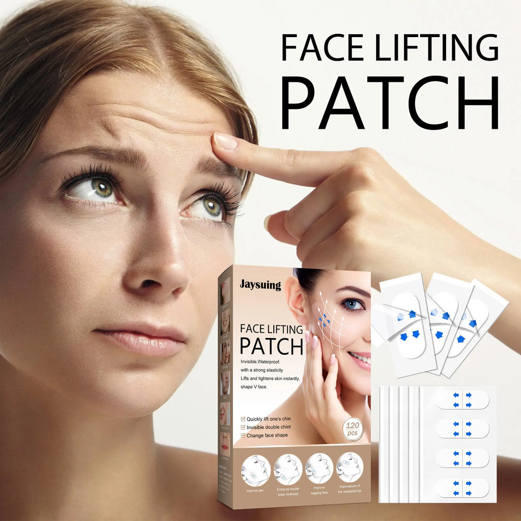 Invisible V-Shape Face Lift Tape – Double Chin, Neck & Eye Tightening Stickers (40/120 PCS) | Instant Anti-Wrinkle Beauty Tool for Women