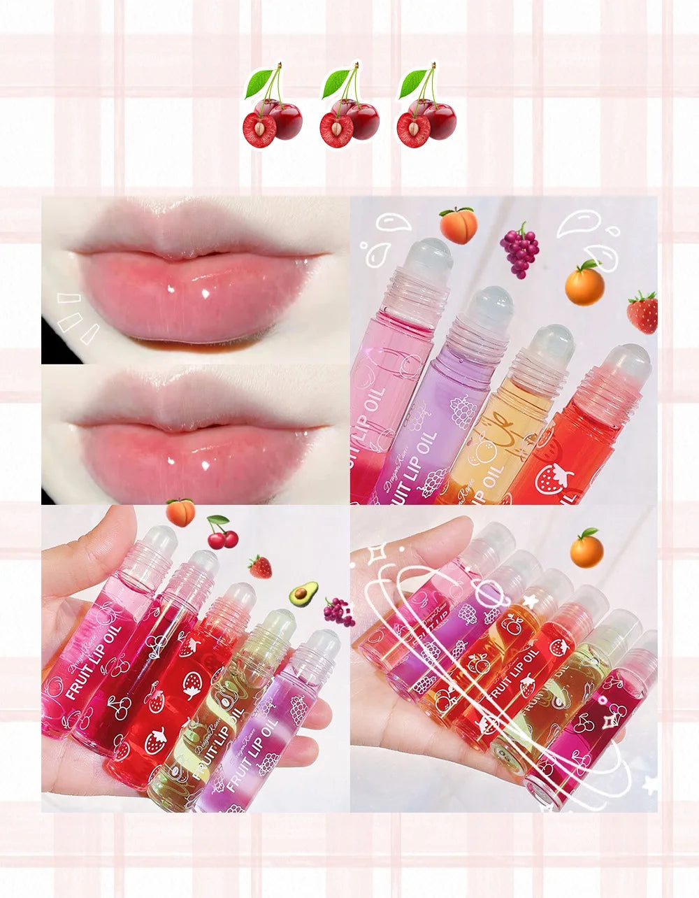 Natural Fruit Lip Oil – Soft, Glossy & Moisturizing Lip Care