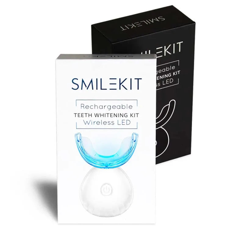 Wireless Teeth Whitening Kit with LED Light ✨ | Professional Results at Home 🦷