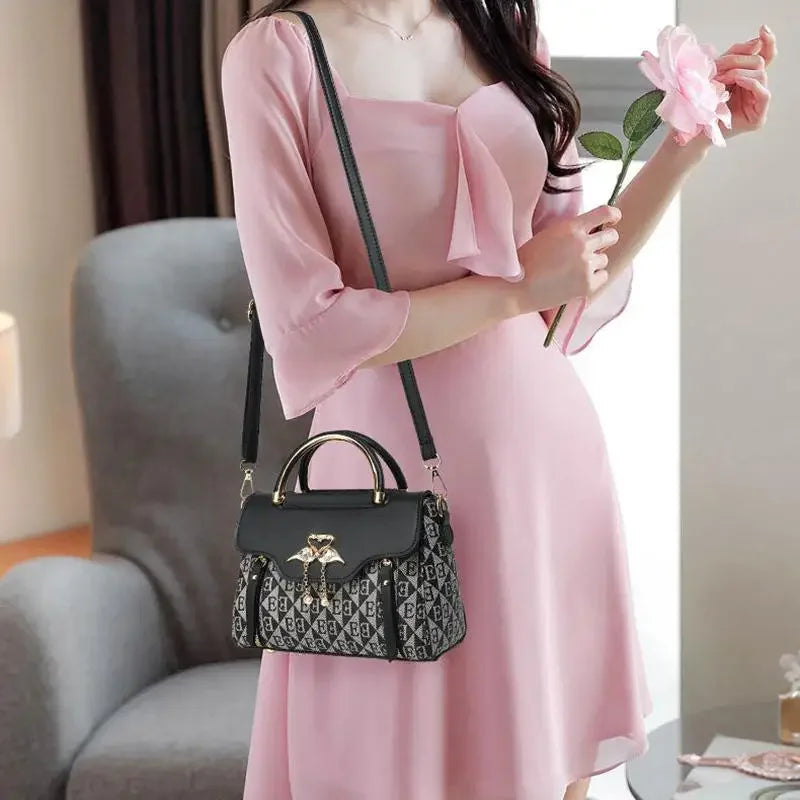 2026 Fashion Women’s Handbag – Embossed Casual Shoulder & Crossbody Bag | Stylish Versatile Everyday Purse for Ladies