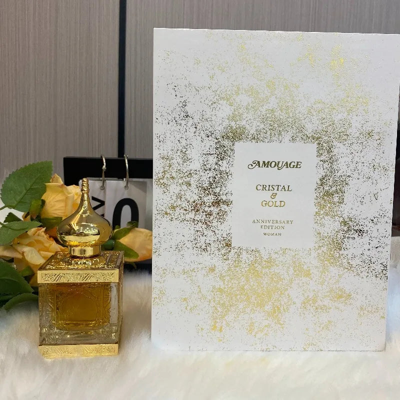 Cristal & Gold Luxury Perfume 50ml – Elegant Aldehyde Chypre Fragrance | Long-Lasting Unisex Scent | Premium Gift for Men & Women