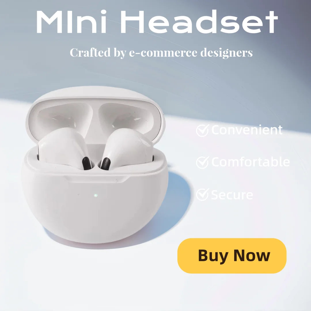 Stylish Bluetooth Wireless Headphones – HiFi Sound Earphones for Music & Calls