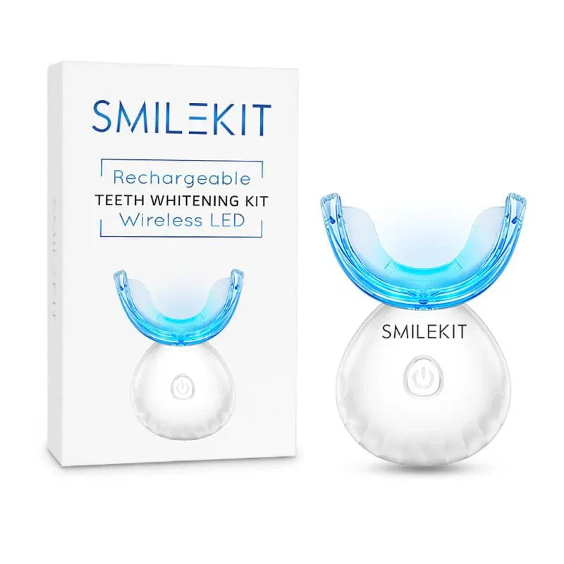 Wireless Teeth Whitening Kit with LED Light ✨ | Professional Results at Home 🦷