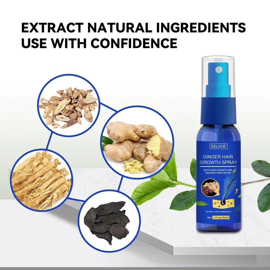 Ginger Hair Growth Spray 🌿✨ | Strengthen Hair & Reduce Hair Loss Naturally