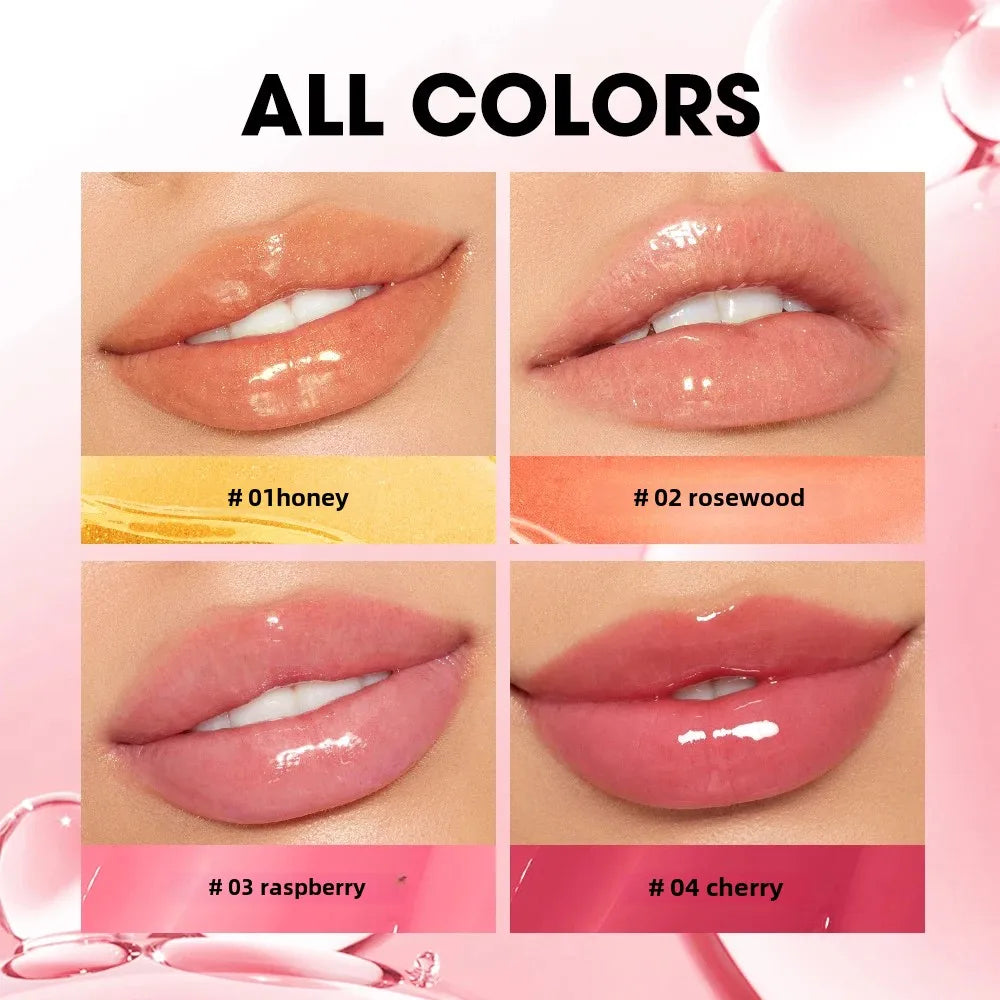 O.TWO.O Lip Oil Gloss | Hydrating Plumping Lip Balm – Non-Sticky, Glossy Shine & Natural Tint
