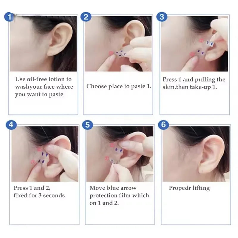 V-Shape Face Lift Tape | Invisible Instant Lifting & Anti-Wrinkle Skin Tightening Patches (40/120 PCS)