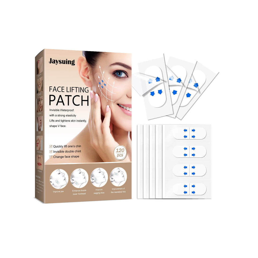Invisible V-Shape Face Lift Tape – Double Chin, Neck & Eye Tightening Stickers (40/120 PCS) | Instant Anti-Wrinkle Beauty Tool for Women