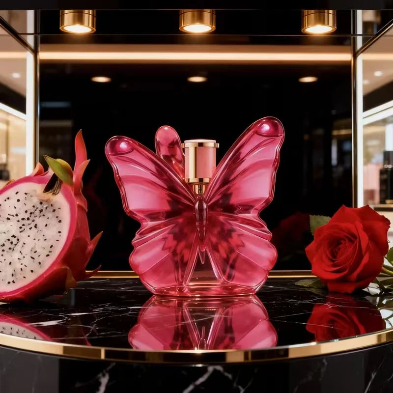 Butterfly Women’s Perfume 2.7oz – Fresh Floral Fruity Fragrance with Dragon Fruit Notes | Elegant Long-Lasting Scent
