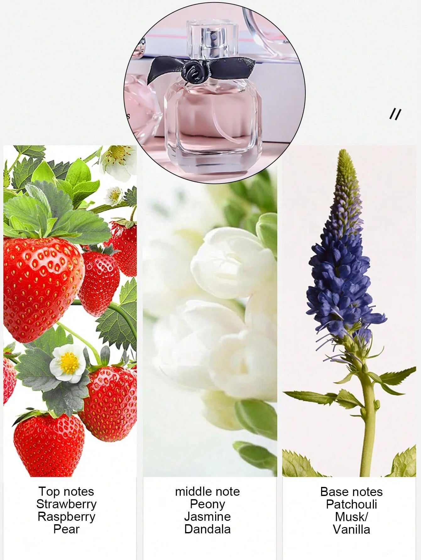 Women’s Perfume Gift Set 90ML (3x30ML) – Floral Fruity Chypre Eau de Parfum | Fresh & Long-Lasting Fragrance for Women | Elegant Gift Box