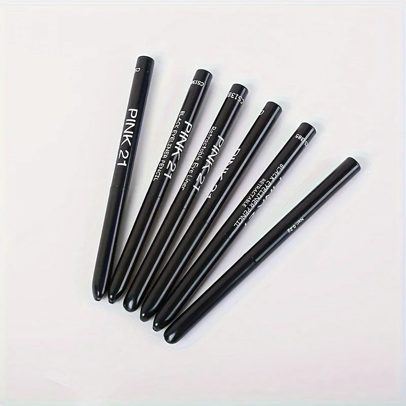 Waterproof Gel Eyeliner Pen Set (5 PCS) ✨ | Smooth, Smudge-Proof & Long-Lasting