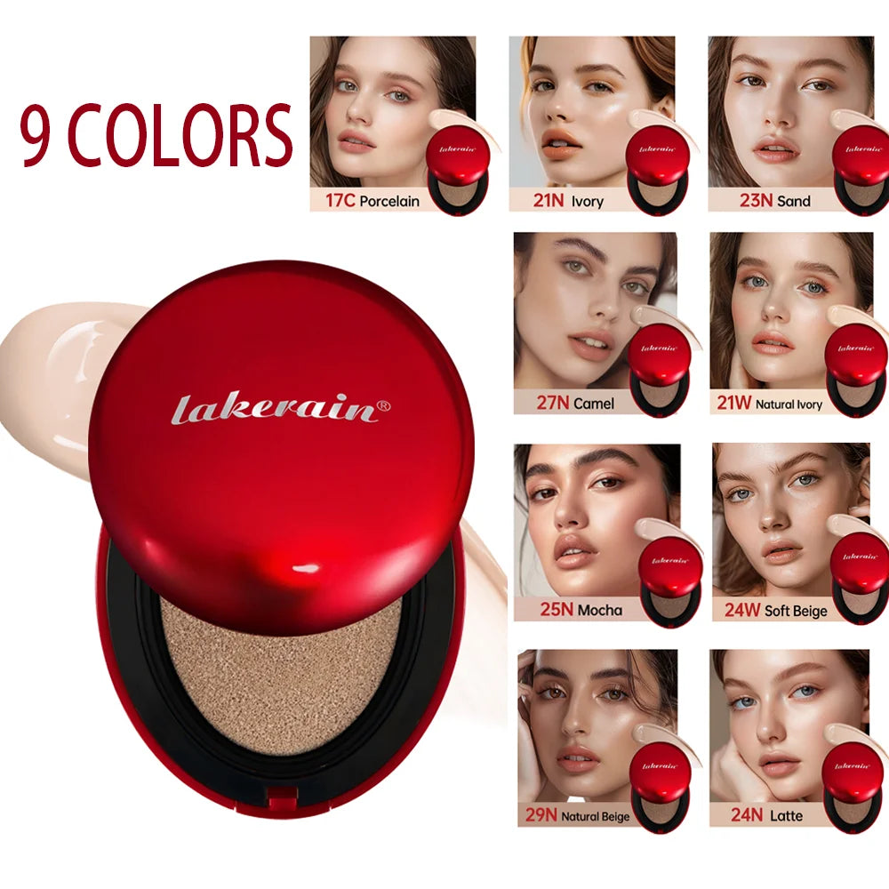 Sunscreen Cushion Foundation SPF | Full Coverage Waterproof Long-Lasting Concealer Cushion Makeup