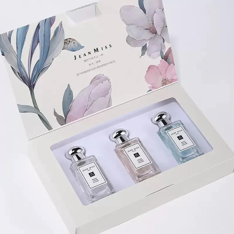 Women’s Perfume Gift Set 90ML (3x30ML) – Floral Fruity Chypre Eau de Parfum | Fresh & Long-Lasting Fragrance for Women | Elegant Gift Box