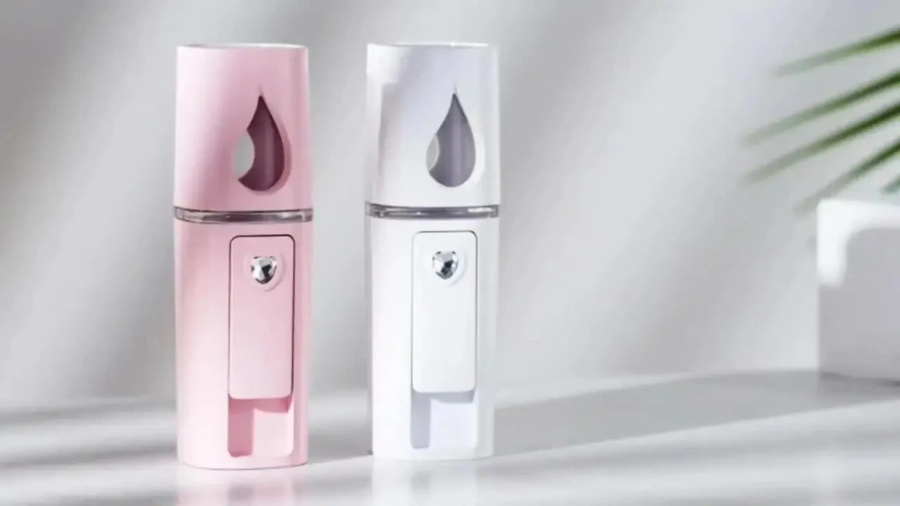 Nano Facial Mister Portable Spray | Hydrating Mini Mist Sprayer with Mirror – Refresh & Moisturize Skin Anytime