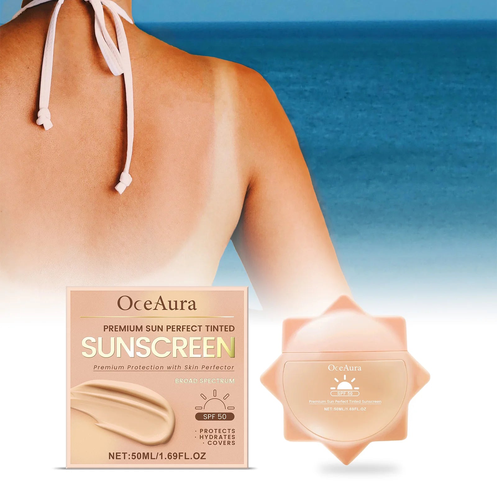 SPF 50+ Sunscreen for Face & Body – UV Protection, Oil Control & Deep Moisturizing Sunblock Cream
