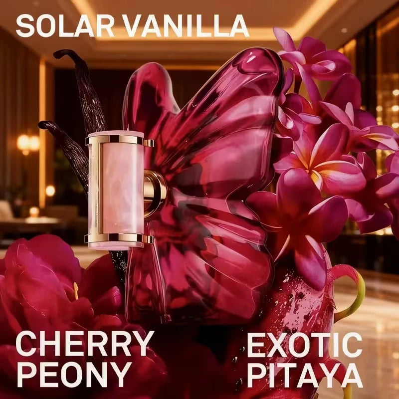 Butterfly Women’s Perfume 2.7oz – Fresh Floral Fruity Fragrance with Dragon Fruit Notes | Elegant Long-Lasting Scent